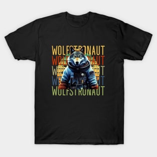 Wolfstronaut Astronaut T-Shirt